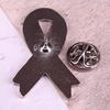 Pink Ribbon Brooch Design Promotional Breast Prevention Logo Pin Jewelry
