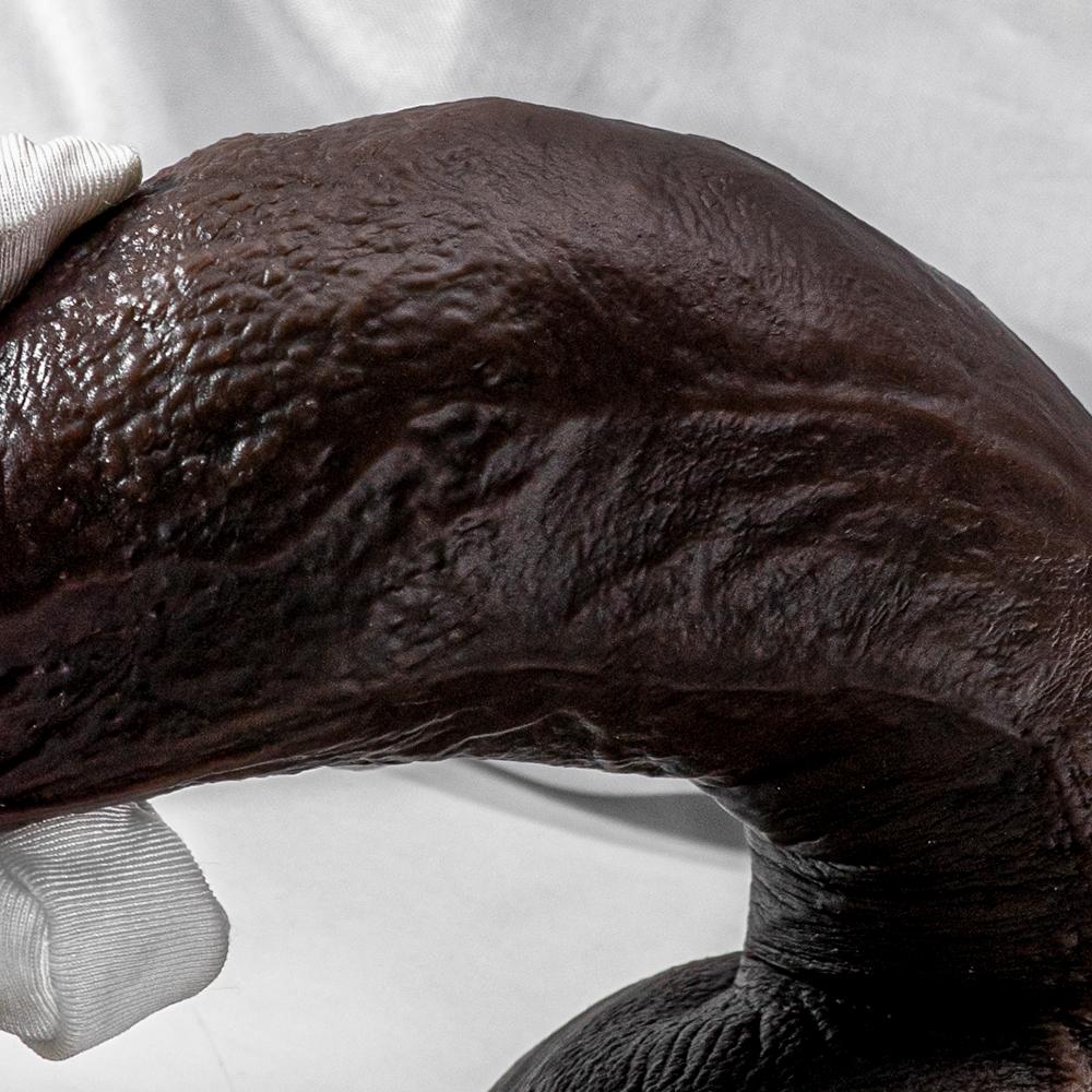 Podwójny płynny silikonowy czarny sztuczny penis makijaż damski masturbator gruby długi penis na wakacje artykuły erotyczne dla dorosłych