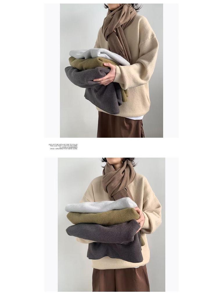 Men's Casual Knit Cardigan - Autumn/Winter, Versatile Solid Color, Trendy Couple Style, Loose Fit, Round Neck