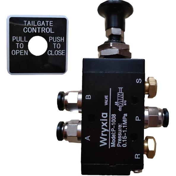 Air Valve Push-Pull 4 Way 2 Position Manual Dump Truck Tailgate Valve BAV010 Classic