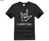 I Love You American Sign Language Valentines Day  Unisex Fashion Streetwear Tshirt Brand Cotton Tees Drop Shipping
