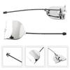For 500 Rear Bumper Towing Eye Cover Replacement Chrome OEM 735455393 Compatible with 500 2007-2012 Trailer Cover
