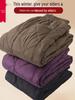 2025 Autumn/Winter Warm Elastic Waist Cotton Pants for Middle-Aged & Elderly Women - High Waist Slim Fit