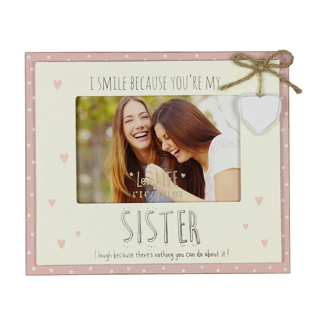 Celebrations Love Life Sister Photo Frame