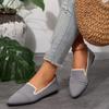 Women's Large Size Flat Shoes Spring and Summer Pointed Toe Fashion Flying Weaving Shallow One Foot Pedal Casual Overfoot Single Shoes