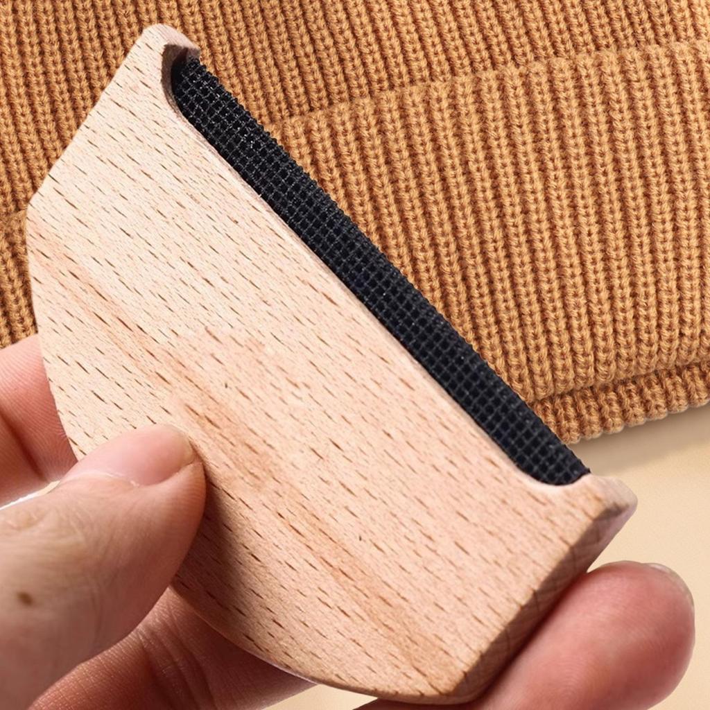 Clothes Lint Remover Wooden Washable Scraper Fabric Pilling Remover Hand Tools For Clothing Sweater Pet Hair Fabric Coat Debris