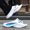 Fashion Sumer Light Weight Big Size Men's Slippers Black White Sneakers Shoes Rubber Sandals Man Sports On Sale Classic