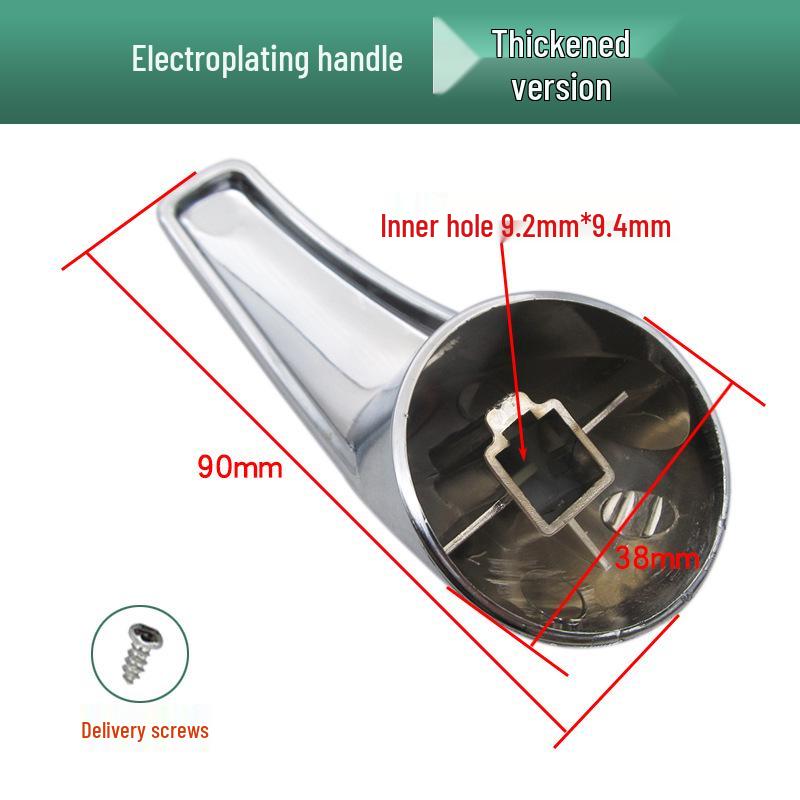 Wall-Mounted Universal U-Shaped Electric Water Heater Mixer Valve Handle - Electroplated Alloy