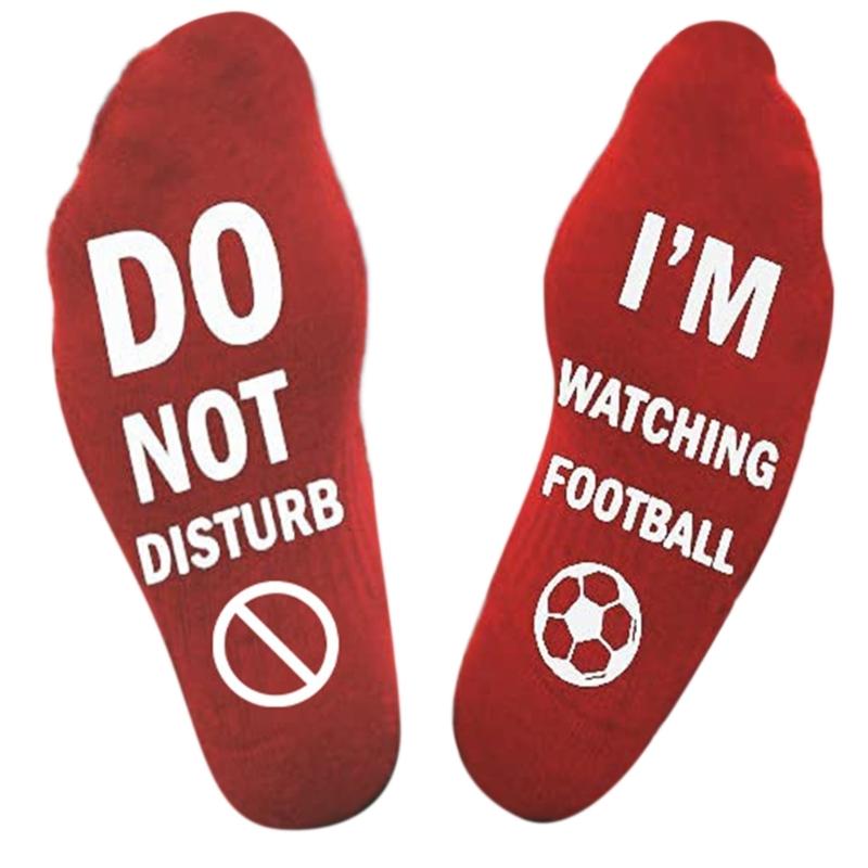 Do Not Disturb I Watching Football Funny Sayings Cotton Socks for Sports Lover 1