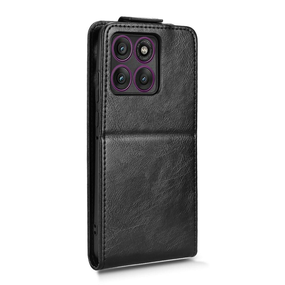For Motorola Edge 60 Pro 5G Stand Case Magnetic Clasp Vertical Flip Leather Phone Cover with Card Holder