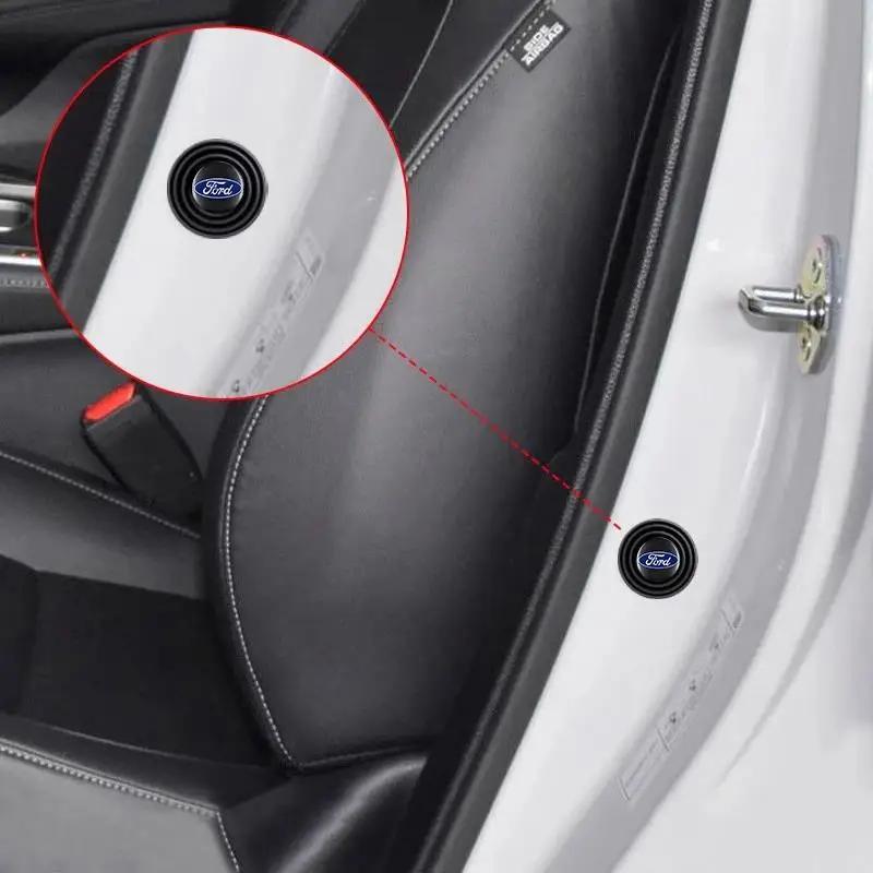Silicone Car Door Shock Absorber Gasket Anti-collision Pad Stickers For Ford Focus Mk2 Mk3 Mk4 Fiesta Ranger Mondeo S-MAX Kuga