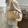 Fashionable Spring Large Tote Bag For Women With Unique Scarf And Soft Texture
