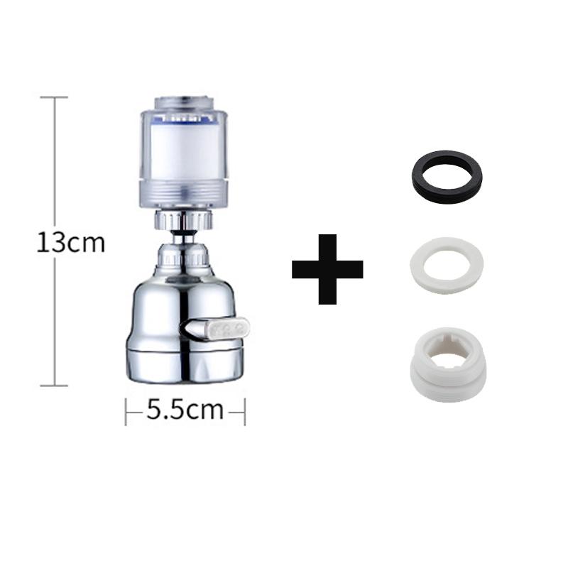 360°Adjustable Kitchen Faucet Filter Water Faucet Aerator 3 Modes Water Saving Aerator Water Filter Tap Kitchen Faucet Extender