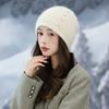 Twist Pearl Rabbit Fur Wool Hat Autumn and Winter Outdoor Cold Warm Hat Stack Hat