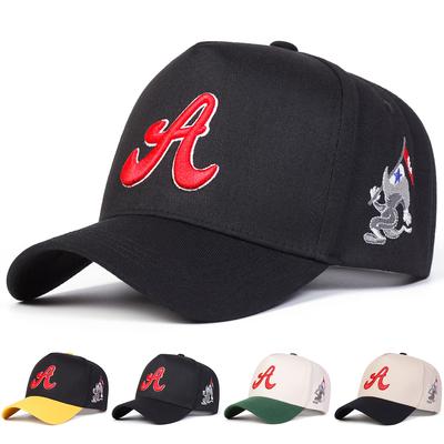 Unisex Personality Letter A Embroidery Baseball Cap Spring Autumn Outdoor Adjustable Casual Hats Dad Hat Sunscreen Hat