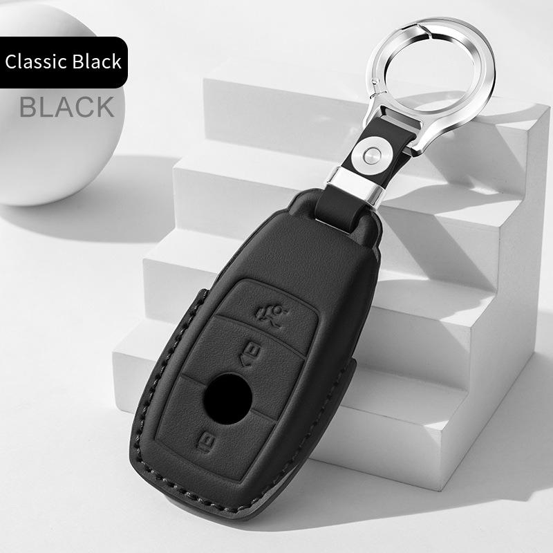 Car Key Case, Key Cover, Remote Control, Leather Key Pouch for Mercedes-Benz GLB Stylish Key Pouch 90mm*63mm*21mm