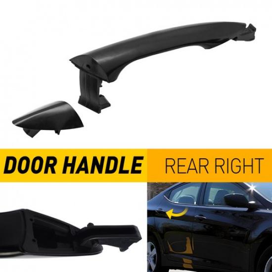 

Зовнішня права ручка задніх дверей підходить для пасажирського Hyundai Elantra чорного кольору 2011-2016 років випуску