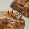 Stainless Steel Double Layer Ring Two Color Open Ring Geometric Ring  Versatile Wear