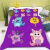 Cartoon Little Monster Duvet Cover Cartoon Girls Like Home Pillowcase Set Adult Bedroom Children Comforter Bedding