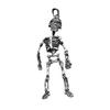 Creative Retro Skull Earrings - Exaggerated Halloween Style Skeleton Alloy Accessories