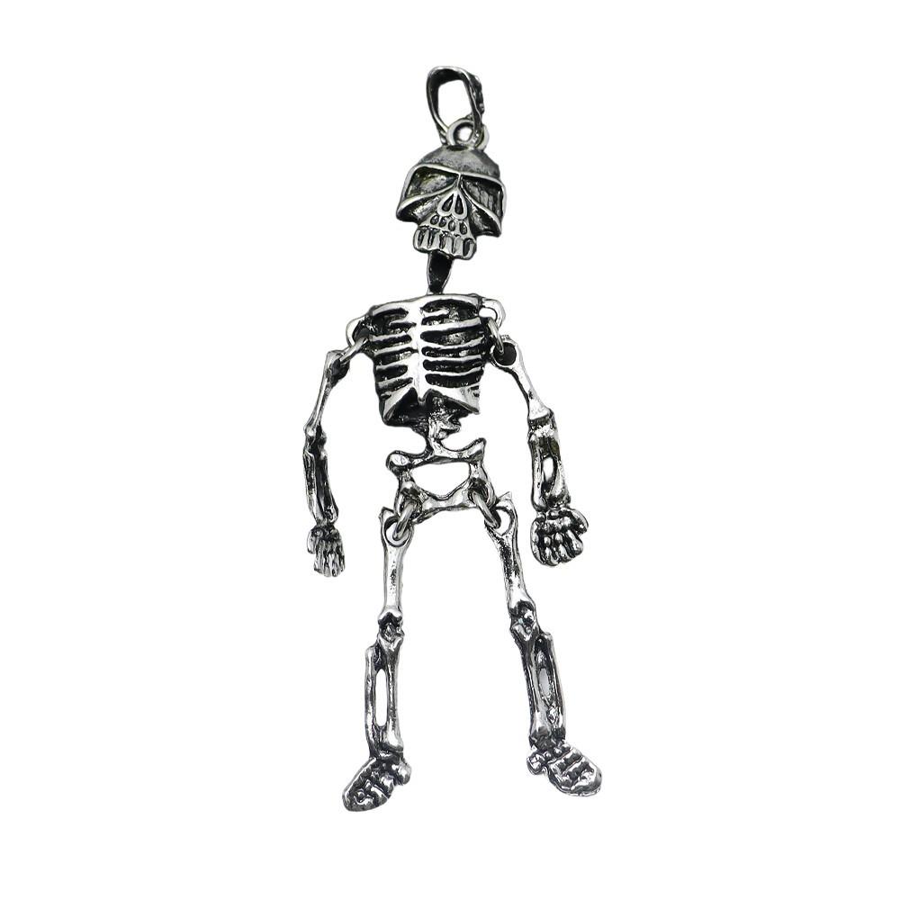 Creative Retro Skull Earrings - Exaggerated Halloween Style Skeleton Alloy Accessories