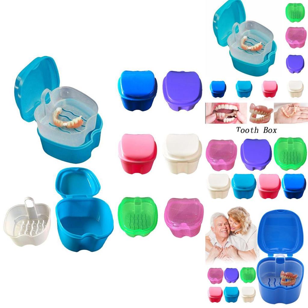 Denture Bath Box Durable And Convenient Storage