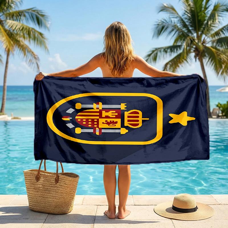 Asciugamano da Spiaggia Squadra Nazionale di Calcio Spagnola Morbido Microfibra Asciugamano Estivo Asciugatura Rapida Assorbente per Spiaggia Piscina Viaggio