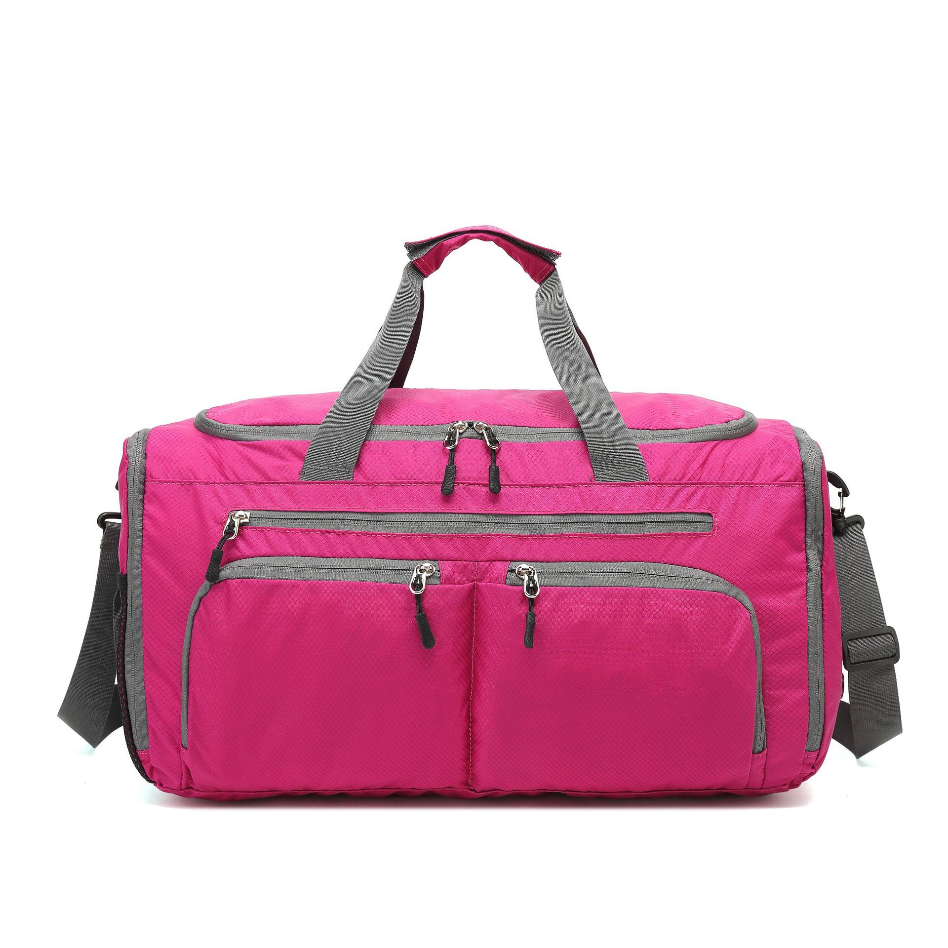 

Нейлоновая дорожная сумка из ткани Оксфорд, легкая складная водонепроницаемая спортивная сумка для отдыха на открытом воздухе, сумка для обуви красный