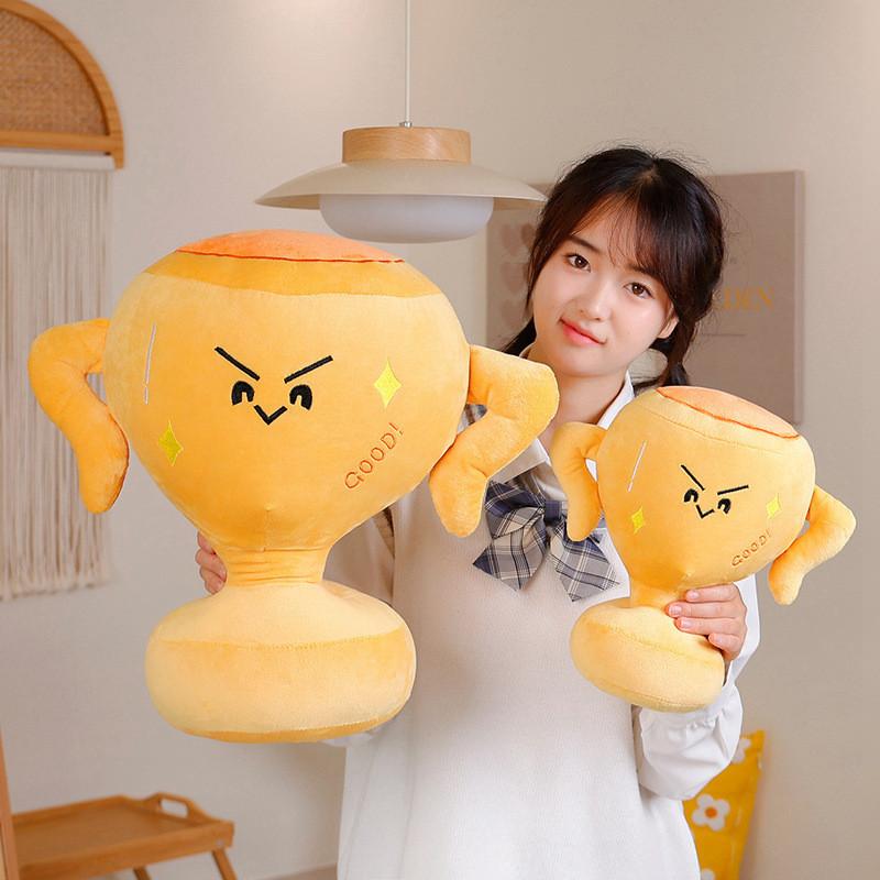 Cute Creative Cartoon Trophy Plush Toy Girls Kid Sleep Companion Gift Festive