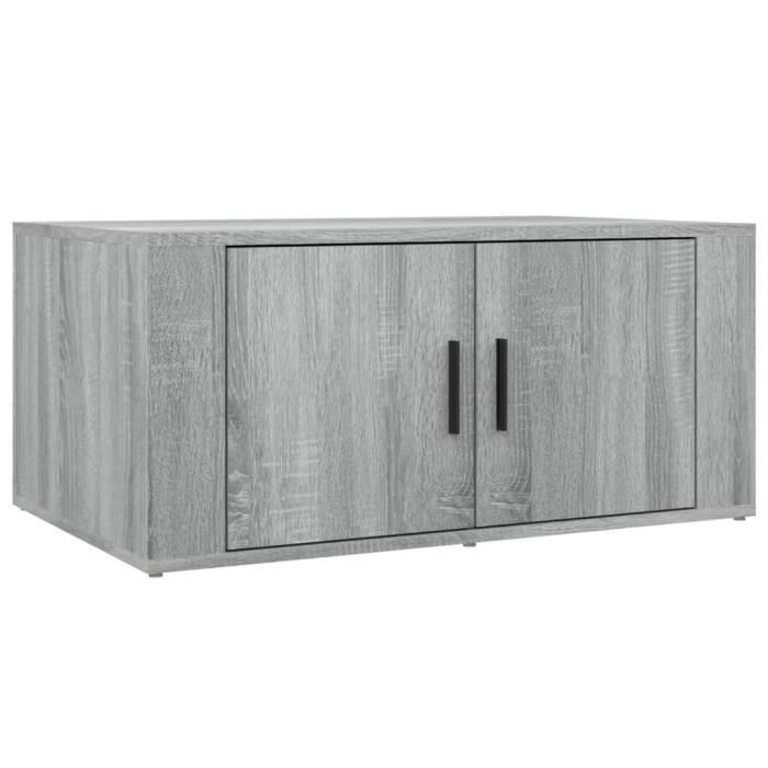 816518 vidaXL Table basse Sonoma gris 80x50x36 cm Bois d'ingénierie