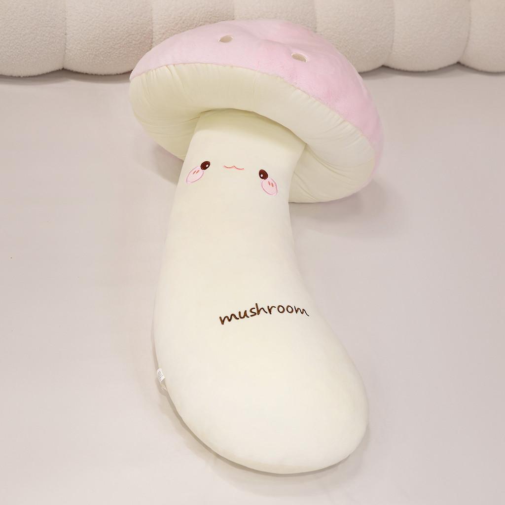Mushroom Toy Plush Pillow With Embroidery Design For Bedroom Decor And Gift