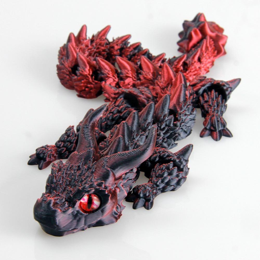 PLA 3D Printed Chameleon Model Multicolor Multi-jointed Chameleon Action Figure Movable Articulated Animal Figurine