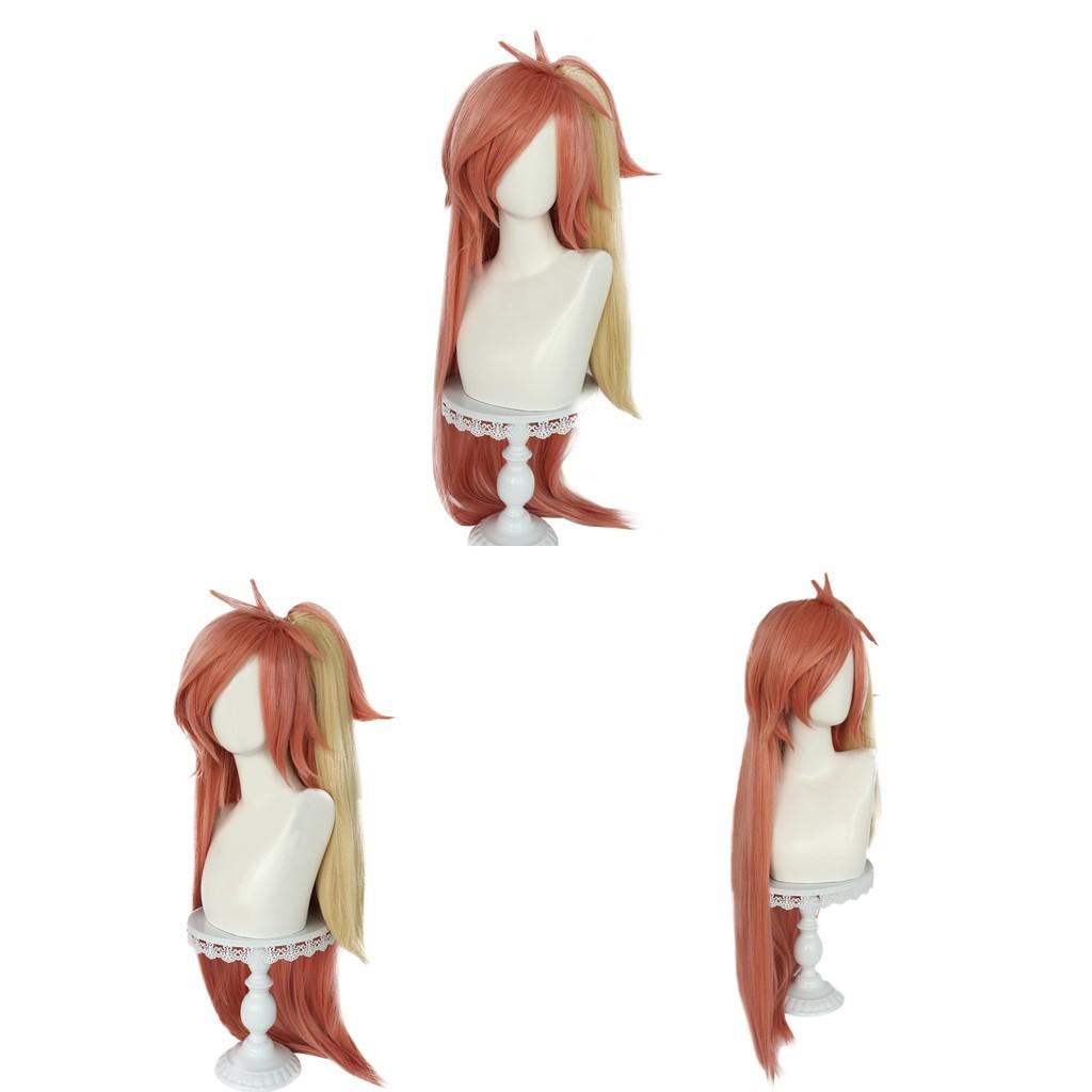 Hazbin Hotel Cherri Bomb Cosplay Fake Hair With Gradient Clip For Anime Costume