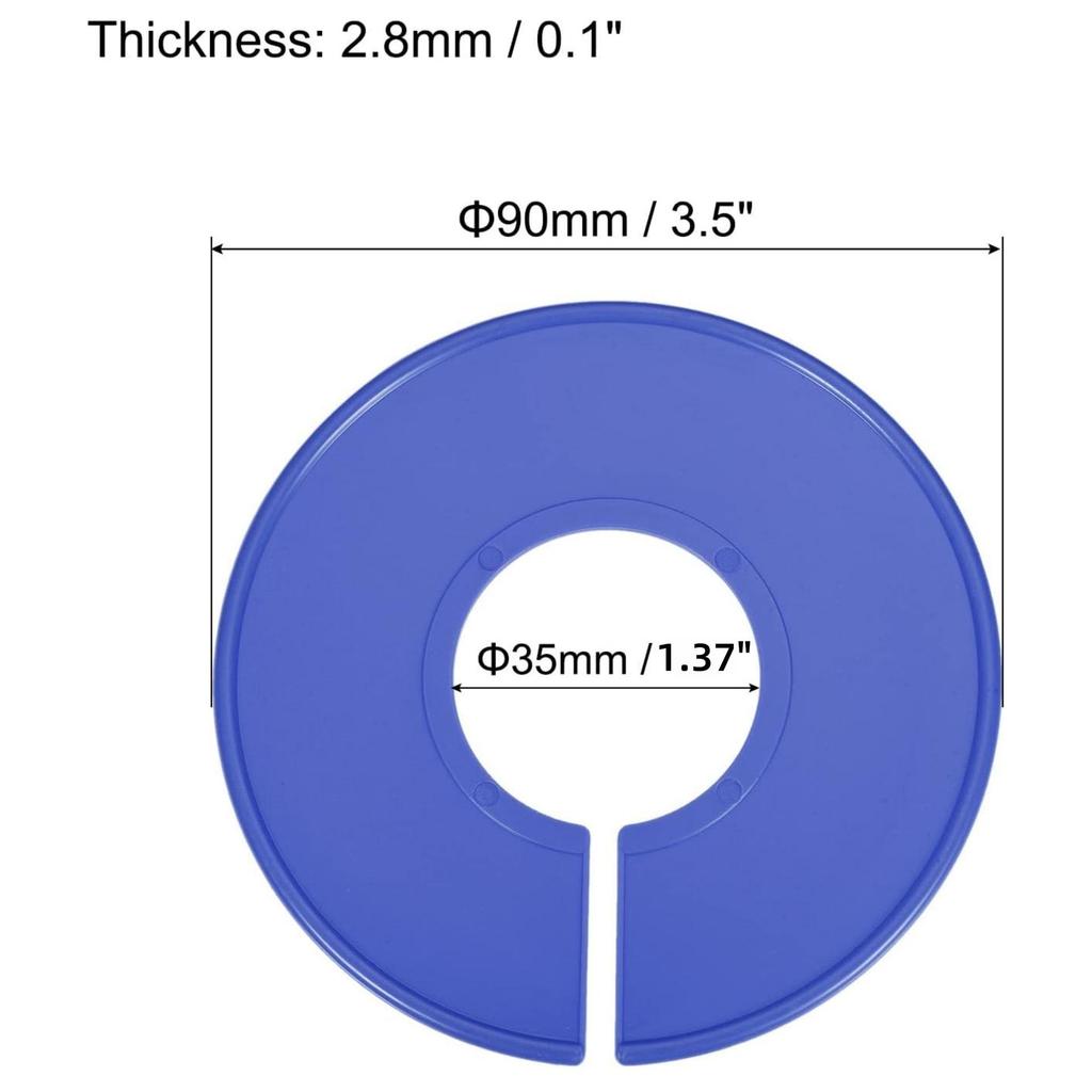 Colorful Plastic Clothing Divider Rings: Round Size Markers for Garments
