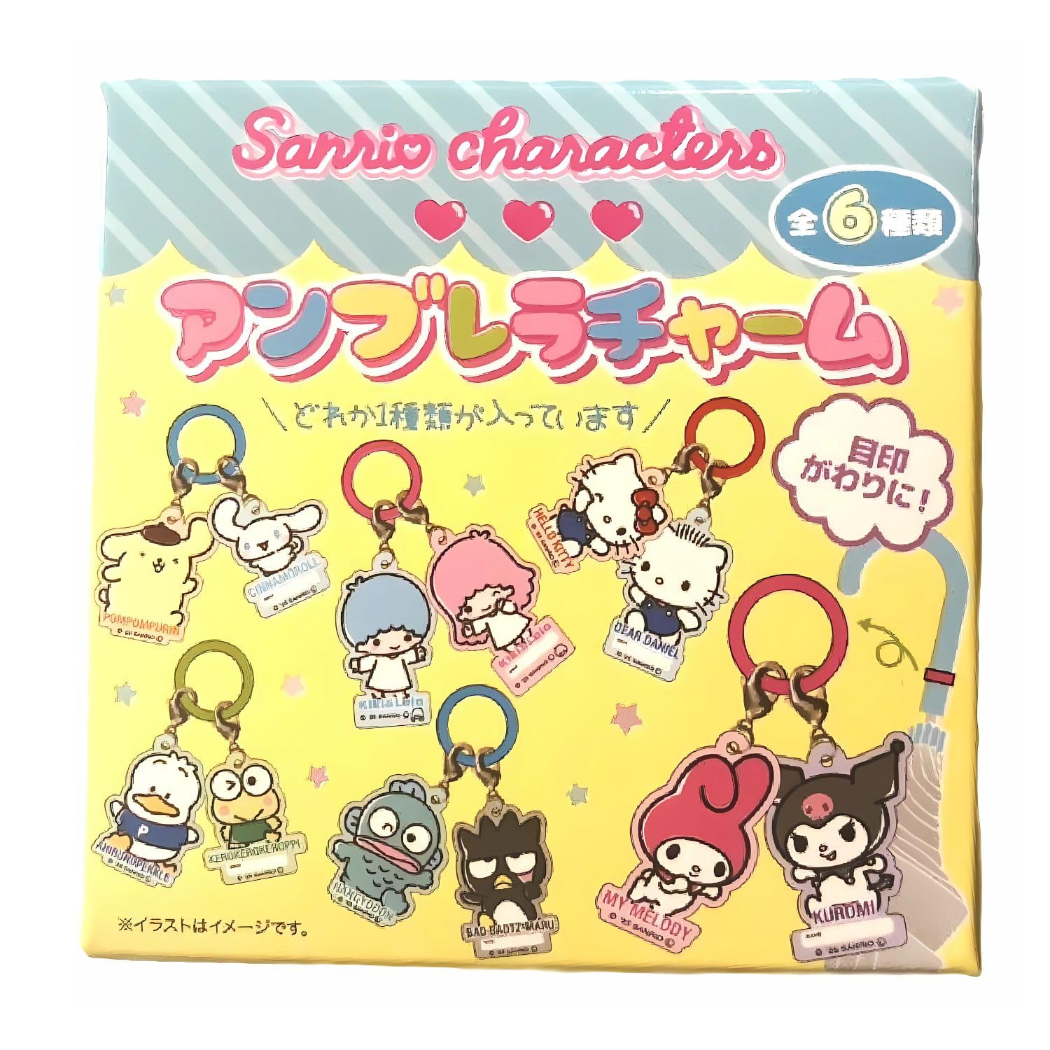 

Планирующий зонтик Шарм Персонажи Sanrio сюрприз что вы AKR044 J s Это получить!