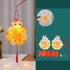 Chinese Handheld Rabbit  Lantern Handmade Light-Up Bunny Lantern  Mid-Autumn Festival