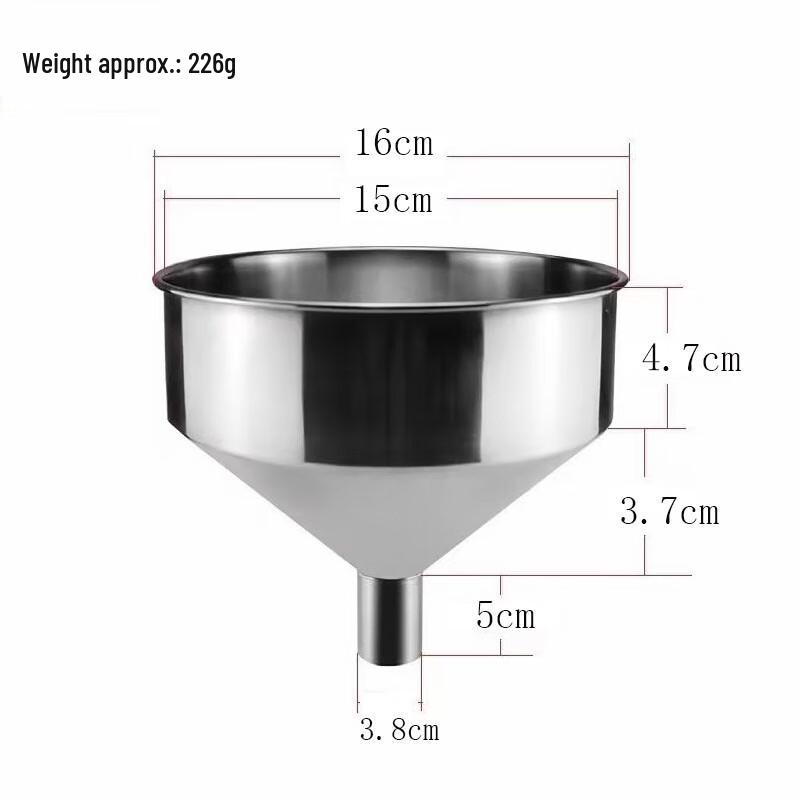 Wuhe Thickened Stainless Steel Kitchen Funnel