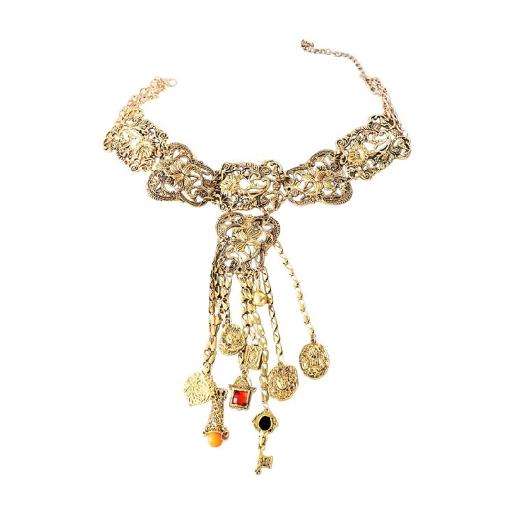 

Minimalists Retro Chokers Necklace Comfortable Wear Alloy Jewelry for Casual Outfits золотий