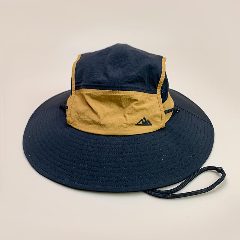 Mountain Quick Drying Color Block Bucket Hats New Unisex Sunshade Outdoor Breathable Drawstring Versatile Fashion Alpine Caps