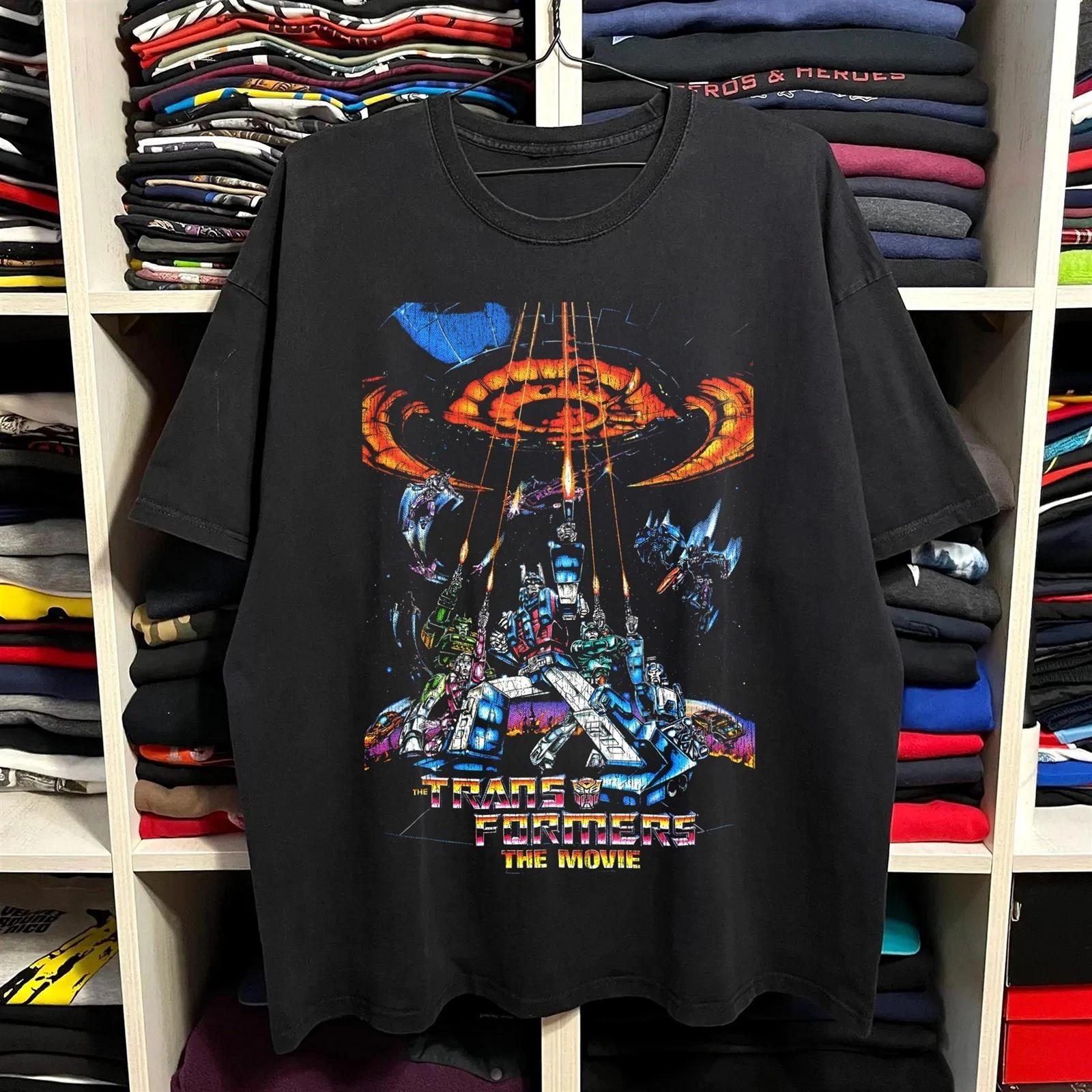 Transformers The Movie Rare T-Shirt Black S XL