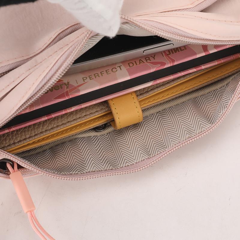 Women's Bag Nylon Shoulder Bag Solid Color Crossbody Small Square Bag