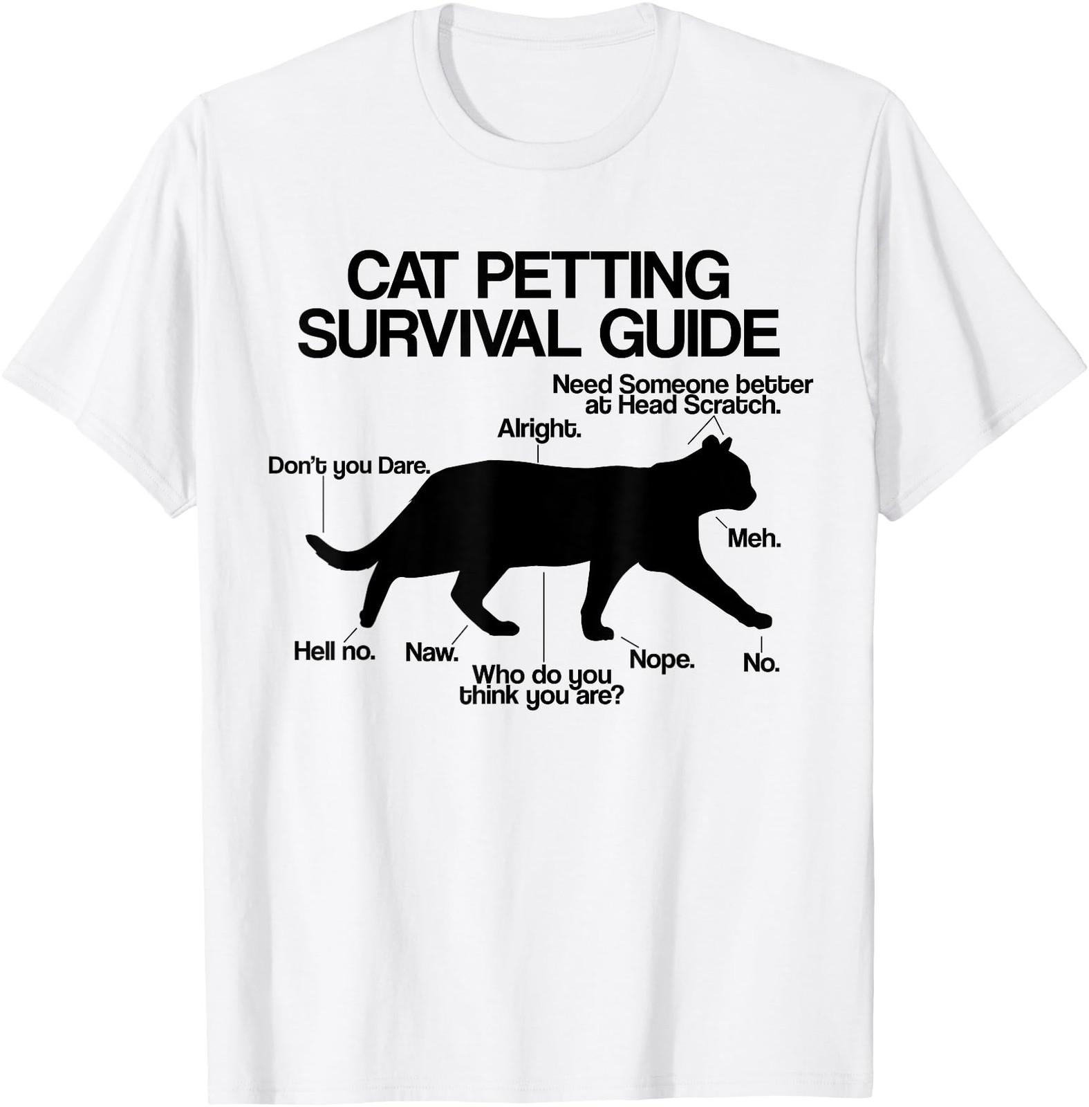 Funny Saying Cat Owner Petting Guide Cat Lover Gift T-Shirt S разноцветный