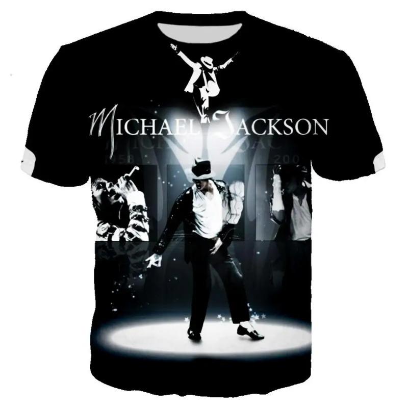 Michael Jackson Printed 3D T-shirt Unisex Summer Casual Streetwear