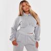 Europe, America 1116 spring and summer new waist sexy fashion hooded drawstring sweater strap trousers two-piece set