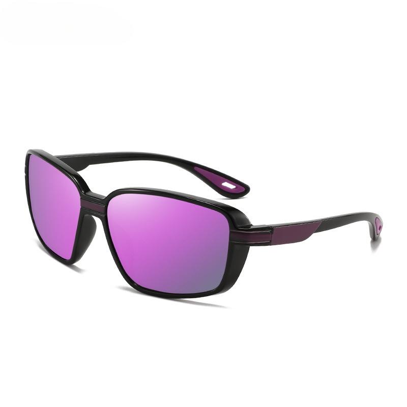 Retro Square Frame Sports Polarized Sunglasses Women's Men's Cycling Hiking Outdoor Travel UV400 UV Protection Trendy Eyewear