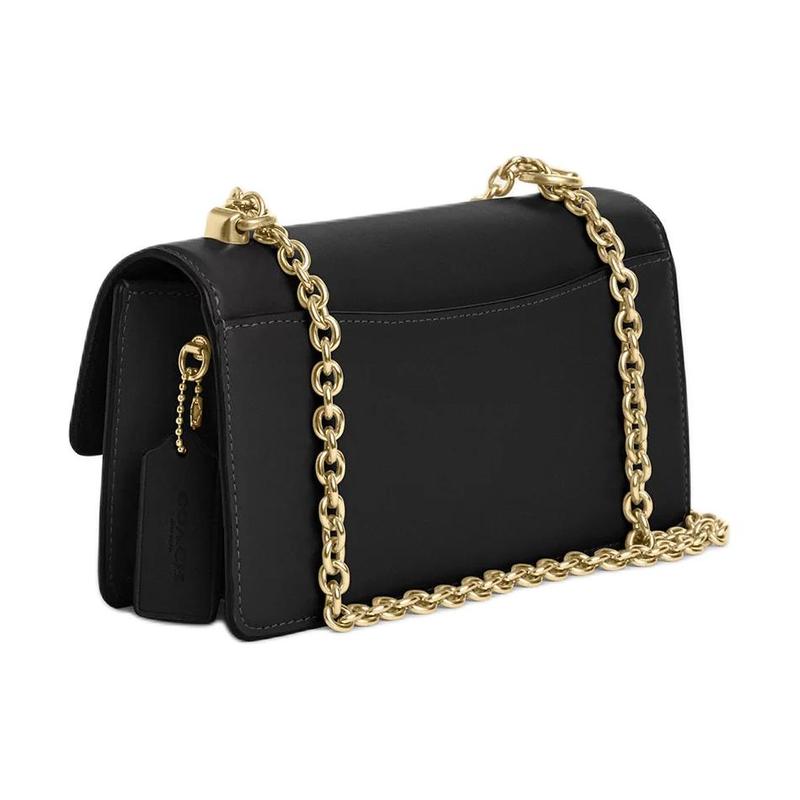 Coach Eliza 23 tinta unita tracolla non rimovibile borsa a spalla crossbody in pelle di vitello media da donna