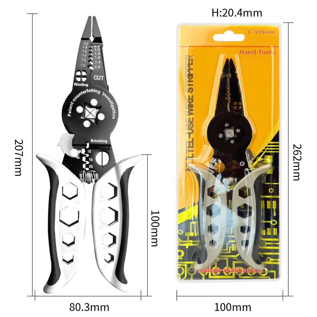 Compact High-Precision Wire Stripper - Multi-functional, Portable, Labor-saving Tool