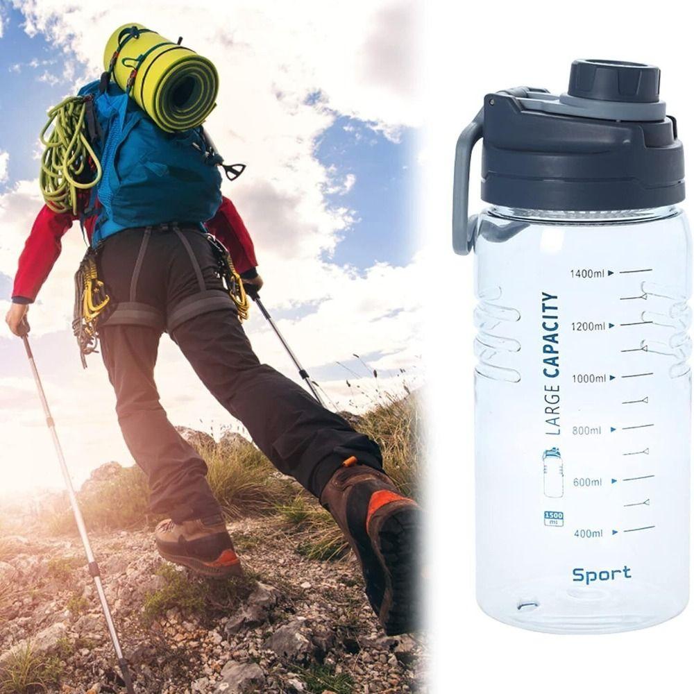 1.5L Clear Drink Bottle Leakproof Travel Kettle New Sports Water Bottle