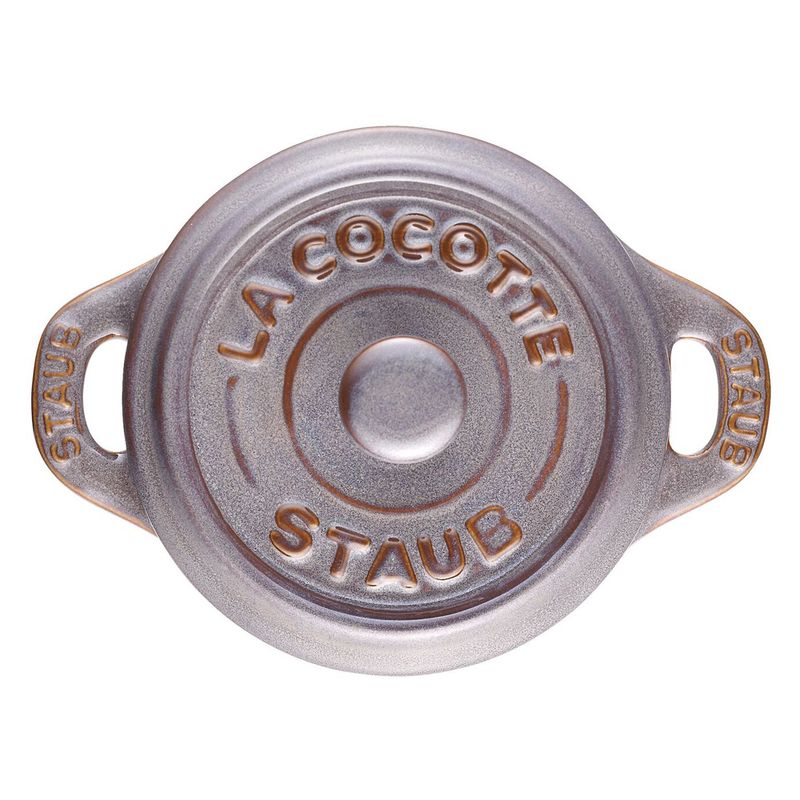 Staub Ceramic Mini Cocotte Round 10cm (Antique Gray)