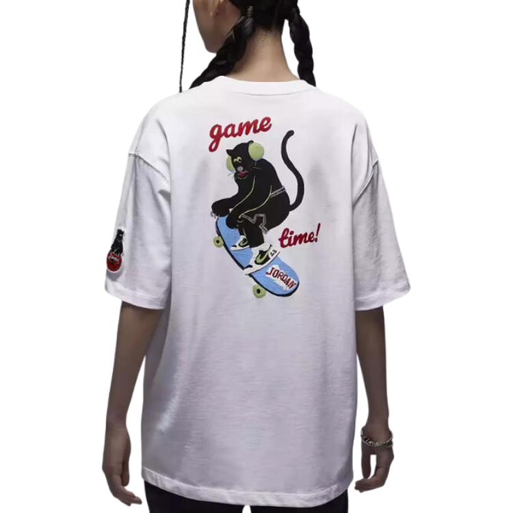 New Nike Women'ss Sporty Training Drop Shoulder T-Shirt White HQ3676-100